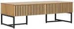 Coffee table HAMPTON 120x60xH40cm, melamine with oak bark