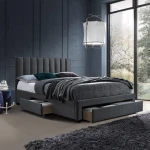 Lova Bed GRACE 160x200cm, dark pilkas
