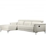 Trivietė sofa reglaineris Loft24 Lund, smėlio spalvos