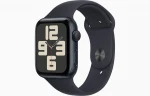 Apple Watch SE GPS 40mm Midnight Aluminium Case with Midnight Sport Band - M/L - MR9Y3ET/A