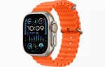 Apple Watch Ultra 2 GPS + Cellular, 49mm Titanium Case with Orange Ocean Band MREH3EL/A