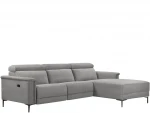 Trivietė sofa reglaineris Loft24 Lund, pilka