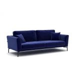 Trivietė sofa Kalune Design Jade, mėlyna