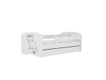 Vaikiška lova su čiužiniu Kocot Kids BabyDreams White cat, balta