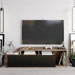 TV staliukas Kalune Design Nexera, rudas/juodas