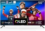 Televizorius CHiQ CHiQ U50QM8E TV 50", UHD, QLED, išmanusis, Google TV, dbx-tv, Dolby Audio, be rėmelio