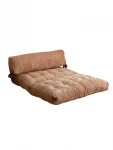 Sofa-lova Fold Kadife, smėlio spalvos