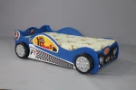 Lova su čiužiniu Monza Mini, 80x160 cm, mėlyna