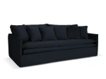 Sofa Micadoni Boho, 223x106x89 cm, juoda