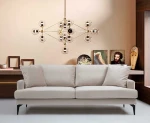 Hanah Home 2 vietų sofa Papira 2 Seater - rusvai gelsvas