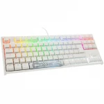 Mechaninė klaviatūra Ducky One 2 RGB TKL White, PBT, MX Blue, DE išdėstymas