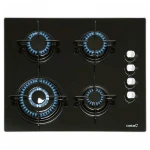 Kaitlentė CATA | Hob | CI 631 A/A 08041412 | Gas on glass | Number of burners/cooking zones 4 | Rotary knobs | Juodas