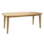 Valgomojo stalas RETRO, 190x90x75 cm, prailginamas, mediena: ąžuolas, apdaila: alyvuotas