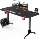 Žaidimų stalas Ultradesk Grand Black, juodas/įvairių spalvų