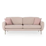 Trivietė sofa Kalune Design Mint, rožinė