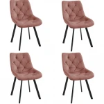 4-ių kėdžių komplektas Akord SJ.33, rožinis