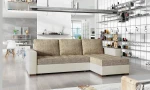 Kampinė sofa Newark, ruda