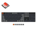 Bevielė Žaidimų Klaviatūra Keychron K5 RGB Wireless Full - US išdėstymas - Gateron Raudona (K5-B1)