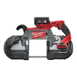 Akumuliatorinis juostinis pjūklas Milwaukee M18 CBS125-502C.