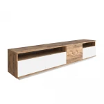 TV stovas Asir, 180x44,6x44,5cm, baltas/smėlio spalvos