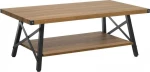 Shumee Kavos stalas Tamsi mediena su juoda CARLIN
