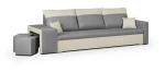 Sofa Bellezza Dakota, smėlio spalvos/pilka