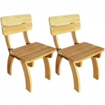 Sodo kėdės, 2 vnt., impregnuota pušies mediena