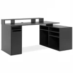 Kampini kompiuterio stalas Newcastle,170x70x85cm, juodas