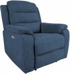 Fotelis Blue Recliner armchair MIMI electric, mėlynas