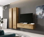 Cama Living room cabinet set VIGO 9 wotan oak/wotan oak gloss