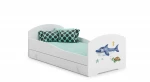 Lova ADRK Furniture Pepe Sea Animals, 140x70 cm, balta