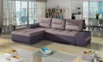 Kairinė kampinė sofa Eltap Ottavio, rožinė/violetinė