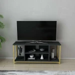 TV staliukas Kalune Design Televizoriaus stovas Rinaldo - Anthracite, Gold