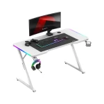 Žaidimų stalas Huzaro Hero 2.5 RGB, baltas