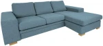 Blue Corner sofa DAGMAR light mėlynas