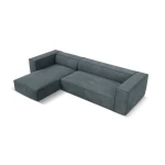 Keturvietė kairinė kampinė sofa Agawa, 290x173x68 cm, mėlyna