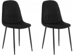 2-jų valgomojo kėdžių komplektas Loft24 Joel, juodas