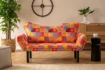 Hanah Home 2 vietų sofa-lova Chatto - Patchwork