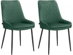 2-jų valgomojo kėdžių komplektas Loft24 Maya, žalias