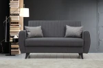 2 vietų sofa-lova Alkon - Dark Grey