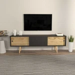 TV staliukas Kalune Design Televizoriaus stovas Ecrin - Anthracite, Oak