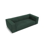 Trivietė sofa Agawa, 227x100x68 cm, tamsiai žalia