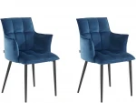 2-jų valgomojo kėdžių komplektas Loft24 Marcia, mėlynas
