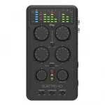 IK Multimedia iRig Pro Quattro I/O - 4 įėjimų profesionali lauko įrašymo sąsaja ir maišytuvas