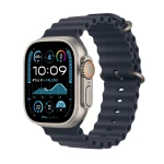 Apple Watch Ultra 2 GPS + Cellular 49mm Natural Titanium Case with Navy Ocean Band MX4D3EL/A