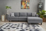 Kalune Design Kampinė sofa Kale Linen Right - Pilkas
