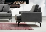 Fotelis Kalune Design Sparnuotoji kėdė Papira Armchair - Anthracite