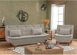 Sofa Hanah Home Sofos ir lovos komplektas Santo - Kreminis