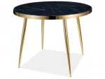 Signal Meble CALVIN TABLE Juodas MARMRE EFFECT / GOLDEN FI 100