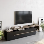 TV staliukas Kalune Design Pia, juodas/rudas